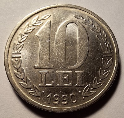Moneda 10 lei 1990 (#2) foto