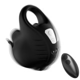 ARMONY - CUPPING VIBRATOR RING REMOTE CONTROL BLACK, ARMONY FOR HIM