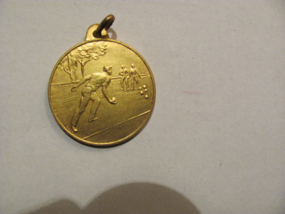 PVM - Medalie veche sport &amp;quot;Bile&amp;quot; / bronz / unifata foto