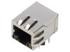 Soclu RJ45 ecranat cu LED 8p8c THT