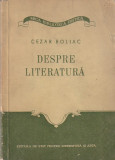 CEZAR BOLIAC - DESPRE LITERATURA