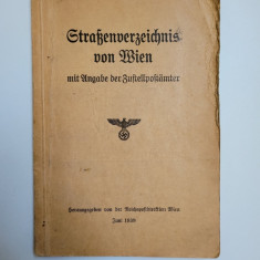 Rara Nazism Ghidul strazilor din Viena Nazista, Juni 1939 Prima Editie Oficiala!