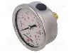 Manometru cu glicerina, 0...10bar, PNEUMAT - M63A.GL010G14