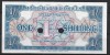 !!! RARR : MAREA BRITANIE , VOUCHER MILITAR - 1 SHILLING (1956} - P M26 b - UNC / CEL DIN SCAN