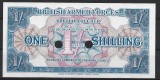 !!! RARR : MAREA BRITANIE , VOUCHER MILITAR - 1 SHILLING (1956} - P M26 b - UNC / CEL DIN SCAN