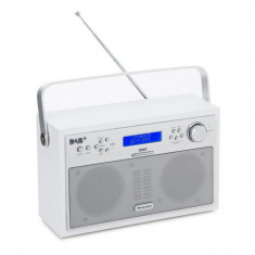 Auna Akkord, alb, radio digital, portabil, DAB + / FM PLL, radio, ceas cu alarma, LED-uri foto