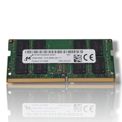 Memorie Laptop Sodimm 16GB DDR4 2Rx8 PC4-2666V non-ECC Unbuffered CL19 MTA16ATF2G64HZ-2G6E1 Micron bulk foto