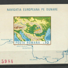 Romania MNH 1977 - Navigatia pe Dunare - LP 950 - calitate foarte buna