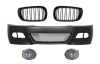 Bara fata BMW Seria 3 E46 (1998-2004) cu Grile Centrale Negru Lucios si Proiectoare Lumini de Ceata M3 Look Performance AutoTuning