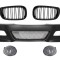 Bara fata BMW Seria 3 E46 (1998-2004) cu Grile Centrale Negru Lucios si Proiectoare Lumini de Ceata M3 Look Performance AutoTuning