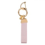 Breloc Femei, Model M&acirc;ner, Culoare Roz Holografic, Inel Metalic Auriu, Lungime 12.5cm, Oem