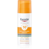 Eucerin Sun Oil Control Tinted gel cremă pentru plajă SPF 50+ culoare Light 50 ml