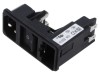 Conector IEC 60320 C14 10A SCHURTER KD14.4101.105 Power Entry Module