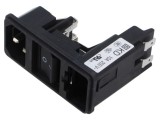 Conector IEC 60320 C14 10A SCHURTER KD14.4101.105 Power Entry Module