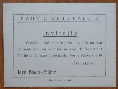 Nautic Club Balkcic, Invitatie interbelica la casa sculptorului Storck foto
