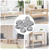 vidaXL Piulițe hexagonale 3600 pcs Argintiu Fier 864471