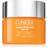 Clinique Superdefense&trade; SPF 40 Fatigue + 1st Signs of Age Multi Correcting Gel gel hidratant impotriva primelor semne de imbatranire ale pielii SPF 40