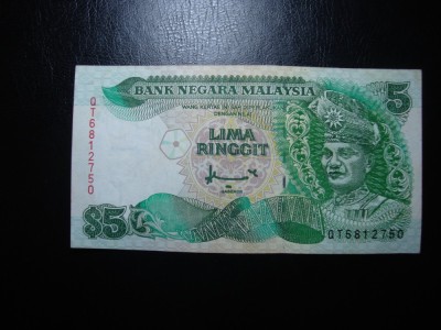 MALAEZIA 5 RINGGIT 1995 foto
