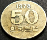 Cumpara ieftin Moneda 50 WON - COREEA DE SUD, anul 1978 * cod 2238, Asia