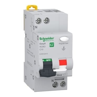 Siguranta diferentiala combinata 1P+N C10, 30mA pentru protectie electrica foto