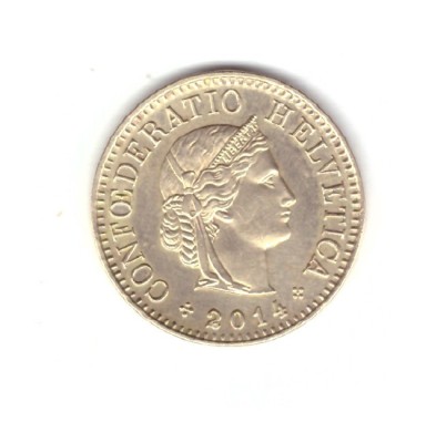 Moneda Elvetia 5 rappen 2014, stare foarte buna, curata foto