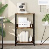 VidaXL Bibliotecă, stejar fumuriu, 50x33x82 cm, lemn prelucrat 835266