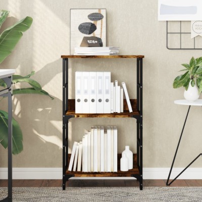vidaXL Bibliotecă, stejar fumuriu, 50x33x82 cm, lemn prelucrat 835266 foto
