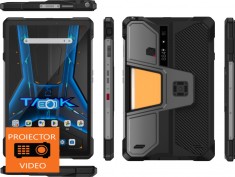 Tableta PC Unihertz 8849 Pad Tank, Black, Proiector Video, 5G, 10.95 FHD+, 120 Hz, Android 14, 32GB RAM (16GB + 16GB extensibili), 512GB ROM, 50MP, 21