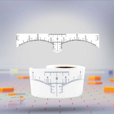 Rola Sabloane Transparente - Rigla Stiker (50buc/rola)