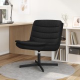 vidaXL Scaun pivotant Negru Poliester Standard Pivotant