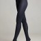 Ciorap Gros din Microfibră cu Efect 3D Trendy 150 Den - Navy, 4-L Standard