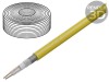 Cablu microfon galben OFC 2x0,35mm2 -15&divide;70&deg;C