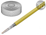 Cablu microfon galben OFC 2x0,35mm2 -15&divide;70&deg;C