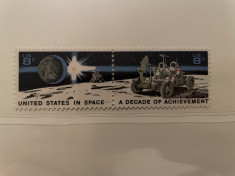 sua timbre spatiu cosmos apollo aselenizare nestampilate MNH foto