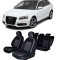 Set huse scaune AUDI A3 2012-2020 (BANCHETA FRACTIONATA) CU TETIERE SPATE IN FORMA DE L