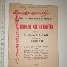 BIBLIE VECHE VECHE 1942 LITURGIA PSALTICA