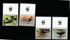 Cook Islands 2014 - Fauna , WWF , Pasari , serie 4 valori , cu vigneta wwf, dantelate , MNH , Mi.1993-1996, Nestampilat