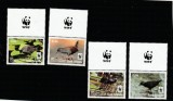 Cook Islands 2014 - Fauna , WWF , Pasari , serie 4 valori , cu vigneta wwf, dantelate , MNH , Mi.1993-1996, Nestampilat