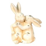 Cumpara ieftin Figurine Iepurasi ceramica bej 20x10x25 cm