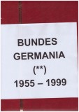 BUNDES GERMANIA 1955-2000-colectie de timbre si colite 46 ani nestampilate MNH, Posta, Nestampilat