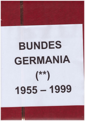 BUNDES GERMANIA 1955-2000-colectie de timbre si colite 46 ani nestampilate MNH foto