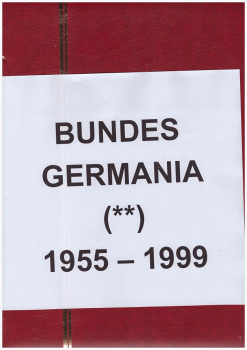 BUNDES GERMANIA 1955-2000-colectie de timbre si colite 46 ani nestampilate MNH