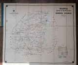 Harta cailor de comunicatie din judetul Braila pe anul 1908