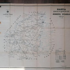 Harta cailor de comunicatie din judetul Braila pe anul 1908