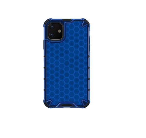 Husa APPLE iPhone 11 - Gel TPU Honeycomb Armor (Albastru)