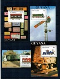 Guyana 1989 - Locomotive, set colite neuzate
