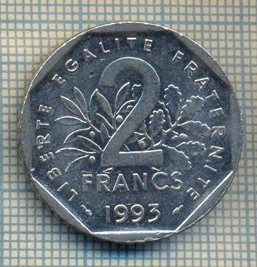 12096 MONEDA - FRANTA -2 FRANCS-ANUL 1993 -JEAN MOULIN -STAREA CARE SE VEDE foto