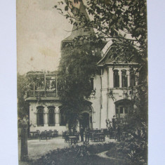 Rară! Carte poștală București:Restaurant Chateaubriand-Vila Gănescu,circul.1927