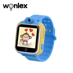 Ceas Smartwatch Pentru Copii Wonlex GW1000 cu Functie Telefon, Localizare GPS, Camera, 3G, Pedometru, SOS, Android - Albastru foto