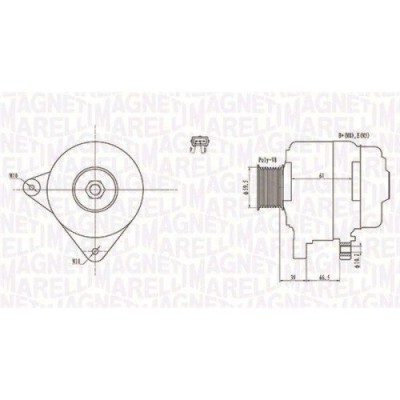 Alternator Mazda 3 (Bk) 10.03-12.09, 3 Saloon (Bk) 09.99-12.09, 6 Estate (Gy) 01.02-02.08, 6 Hatchback (Gg) 08.02-12.08, 6 Sedan (Gg) 06.02-12.08, 2. foto
